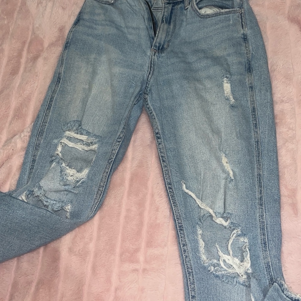 Distressed Light Blue Women's Jeans